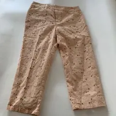 レース素材　クロップドパンツ — image 1