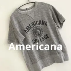 Americana 半袖スウェット グレー日本製未使用品 — image 1