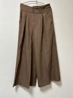 MAMU ブラウン ワイドパンツ Mサイズ — image 1