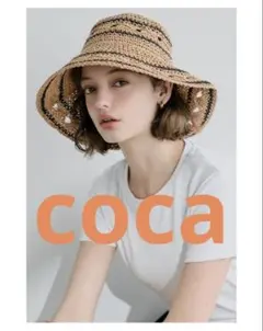 coca コカ　ラインペーパーハット レディース　フリーサイズ — image 1