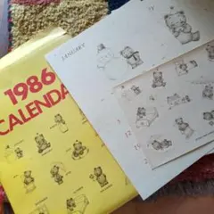 昭和レトロ　1986年　サンリオ　カレンダー — image 1