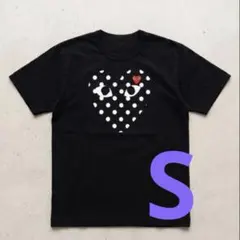 COMME des GARCONS ドットハート Tシャツ ブラック　s — image 1