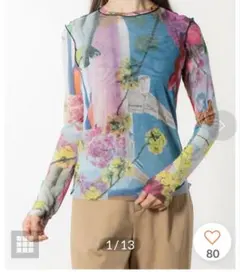 ♦美品デシグアルフローラルプリント 長袖トップス — image 1