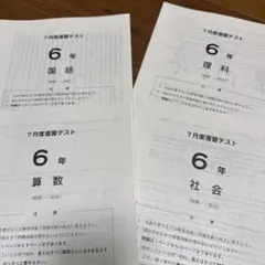 サピックス6年 2025年7月度復習テストと解答セット — image 1