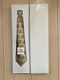 新品未使用　GALLI PAOLO シルクネクタイ ゴールド — image 1