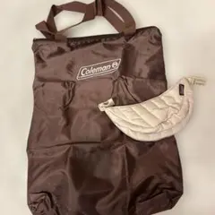 Coleman（コールマン）のトートバッグとクロワッサン型ポーチチャームのセット — image 1