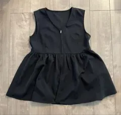 フロントジップ　ジレ　ベスト — image 1
