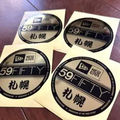 NEWERA ４枚セット 札幌限定ステッカー 折れ防止梱包新品未使用 — image 1
