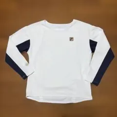 FILA ホワイト ネイビー Tシャツ S — image 1