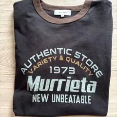 MONO-MART Tシャツ カレッジロゴ ブラック — image 1