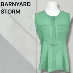 BARNYARDSTORM　バンヤードストーム　グリーン ノースリーブシャツ — image 1