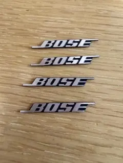 《高品質》アルミ BOSE ボーズ エンブレムステッカー シール 4枚セット — image 1