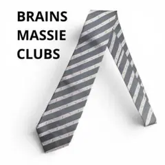 BRAINS MASSIE CLUBS ネクタイ ネイビー ストライプ 蜂柄 — image 1