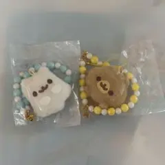 ポメラニアンもち ぬいぐるみチャームつき ビーズストラップ — image 1