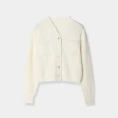laubeblanc Basket Knit Cardigan ホワイト — image 1