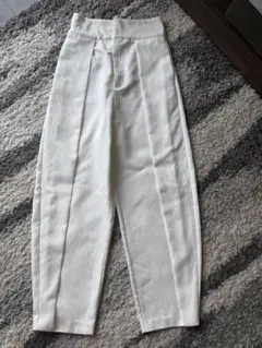 ZARA BALLOON PLEAT TROUSERS ホワイト XS — image 1