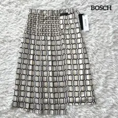 【未使用タグ付】BOSCH ボッシュ　幾何学柄プリーツスカート — image 1
