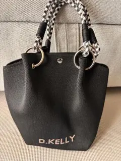 D.KELLY ニットトートバッグ　パラコード　ブラック — image 1