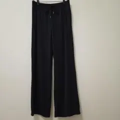 GU リブプルオンパンツ ブラック — image 1