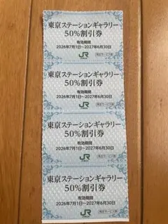 クリックポスト追跡有込！東京ステーションギャラリー入館半額券4枚 — image 1