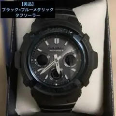 G-SHOCK AWG-M100 ブラック×メタル　白針　タフソーラー — image 1