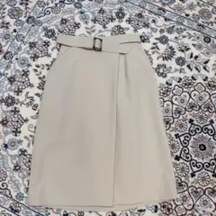 ロペピクニック美品　ベージュ　ラップスカート　ウエストマーク　ベルト付き — image 1