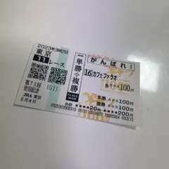 【競馬法100周年】カフェファラオ 応援馬券 2023年 第73回 安田記念 — image 1