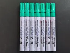 油性マーカー中字(緑/7本セット) — image 1