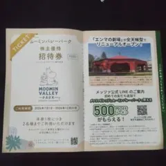 ムーミンバレーパーク 株主優待招待券 2名分 — image 1