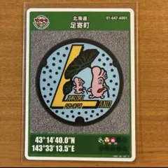 マンホールカード 北海道 足寄町 01-647-A001 ラワンぶき — image 1