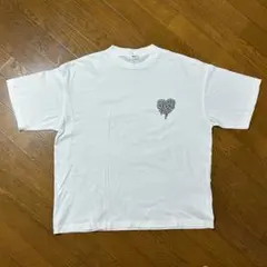 WEGO Tシャツ ホワイト ハートロゴ Mサイズ — image 1
