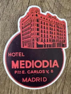 HOTEL MEDIODIA ヴィンテージ ホテル ステッカー 90s リモワ — image 1