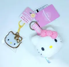 サンリオ ハローキティ リフレクター キー 反射板＆ぬいぐるみキーホルダー — image 1