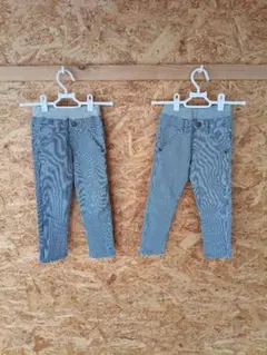 双子　お揃い　Simple Free ストライプ パンツ 2本セット — image 1