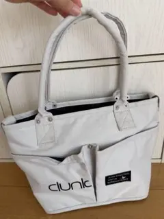 【美品】CLUNK クランク カートバッグ ラウンドバッグ ミニトート グレー — image 1