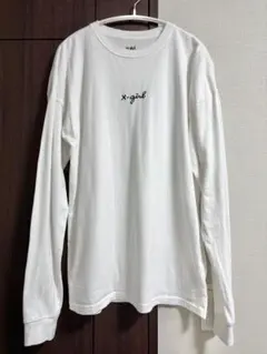 X-girl ロンT 長袖 Tシャツ ホワイト サイズ2 — image 1