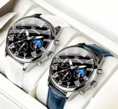 【現品限り】Geneva クォーツ腕時計 ペアウォッチ 2本セット — image 1