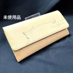 【未使用品】わちふぃーるど 猫のダヤン ヌメ革 長財布 とびねこ — image 1