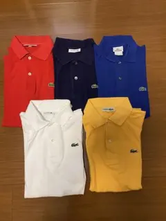 LACOSTE ポロシャツ 5枚セット　サイズ2 S相当美品 — image 1