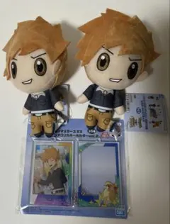 ポケモンマスターズ EX グリーン ぬいぐるみ ツインアクリルキーホルダー 3点 — image 1
