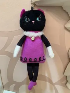 ♥️未使用品♥️カルディ♥️猫のぬいぐるみ・マスコット✨くたくた猫ちゃん✨‼️黒猫⭐️ — image 1