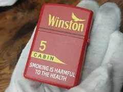 新品 Winston ウィンストンオイルライター・喫煙グッズ レッド — image 1