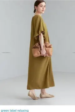 green label relaxing　ロング　マキシ　ワンピース　カーキ　夏 — image 1