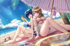 公式 ドルフィンウェーブ 紫苑 ＆ 都条みちる ラバーマット — image 1