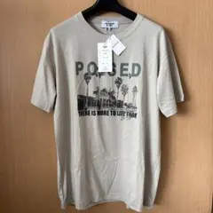 TOWARD ROBE プリントTシャツ ベージュ　綿100% M — image 1