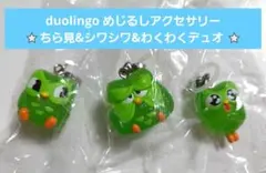 duolingo めじるしアクセサリー ⭐ちら見&シワシワ&わくわくデュオ ⭐ — image 1