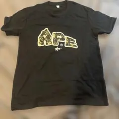 A BATHING APE カモフラ柄ロゴ Tシャツ ブラック — image 1