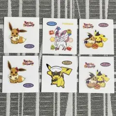ポケモンパン イーブイ＆ピカチュウ　6枚セット — image 1
