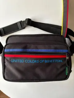 レトロ BENETTON ベネトン カメラバッグ マルチカラー ショルダーバッグ — image 1