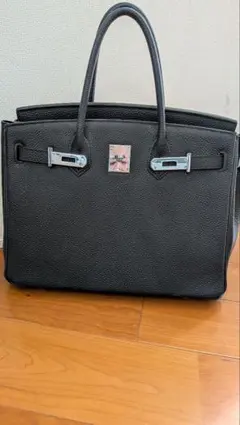 スリーセンス　３SENSE　本皮　本革　バーキン　ハンドバッグ　黒 — image 1